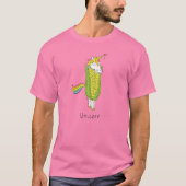 Unicorn Funny Corn Mannen T-Shirt (Voorkant)