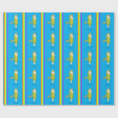 Unicorn Funny Corn Wrapping Paper Cadeaupapier (Vlak)
