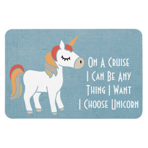 Unicorn Funny Cruise Ship Cabin Stateroom Deuren Magneet