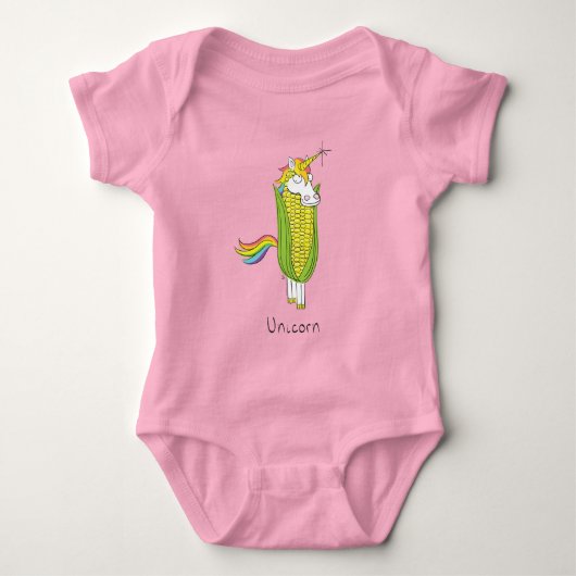 Unicorn Funny Cute Kinder Romper (Voorkant)