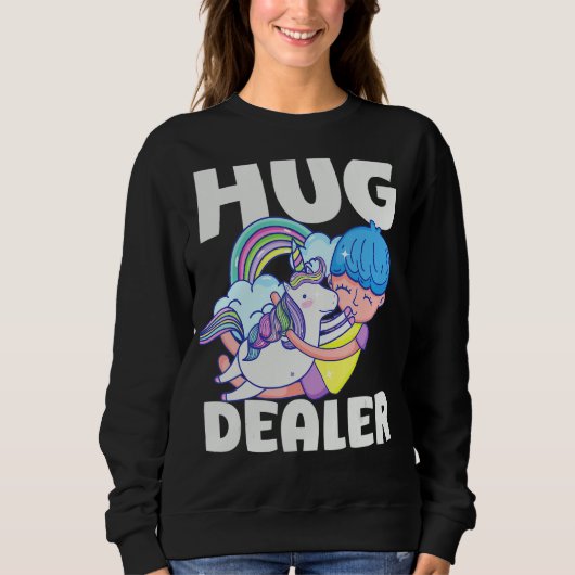 Unicorn Funny Hug Dealer Trui (Voorkant)