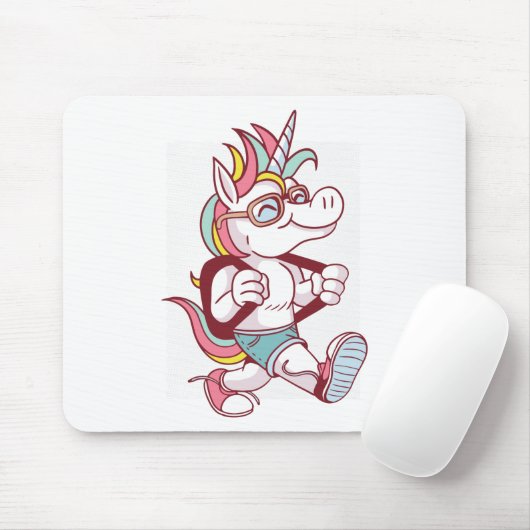 Unicorn gaat naar school muismat (Met muis)