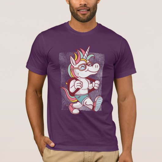 Unicorn gaat naar school t-shirt (Voorkant)