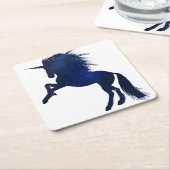 Unicorn Galaxy Kartonnen Onderzetters (Schuin)