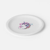 Unicorn Gamer Girl (1) Papieren Bordje (Gekanteld)