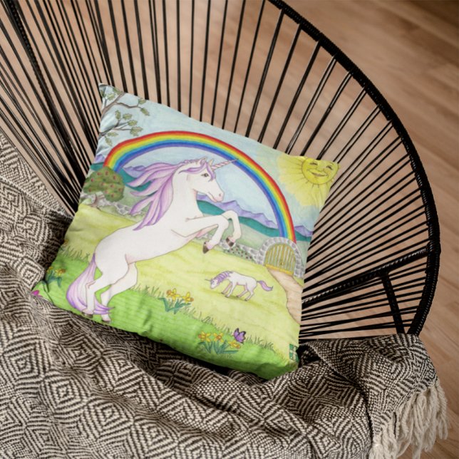 Unicorn Garden Pillow Kussen (Creator heeft geüpload)