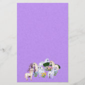 Unicorn Garden Pixel Art Briefpapier (Voorkant)