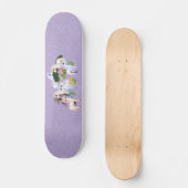 Unicorn Garden Pixel Art Skateboard (Voorkant)
