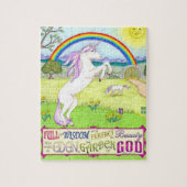 Unicorn Garden Puzzle Legpuzzel (Verticaal)