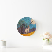Unicorn Gazing op de maan Ronde Klok (Huis)