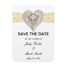 Unicorn gele kant sparen de Magnet van de Datum Magneet