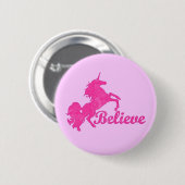 Unicorn, geloof ronde button 5,7 cm (Voorkant /achterkant)