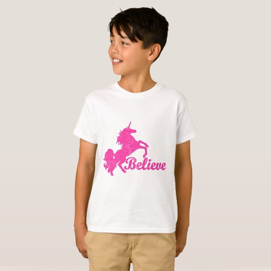 Unicorn, geloof t-shirt (Voorkant volledig)