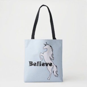 Unicorn gelooft design - Aangepaste alles-over-dru Tote Bag