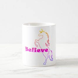 Unicorn gelooft design - witte, klassieke Mok van 