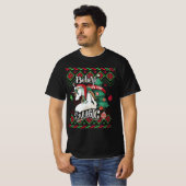 Unicorn gelooft in het magische, lomp kerst t-shirt (Voorkant volledig)