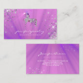 Unicorn gems diamanten sierpaarden visitekaartje (Voorkant / Achterkant)