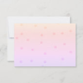 Unicorn gepersonaliseerd dank u Meisje Foto Bedankkaart (Achterkant)