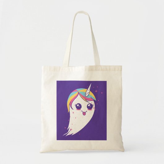 Unicorn Ghost Tote Bag (Voorkant)