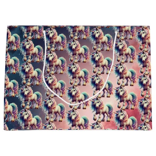 Unicorn Gift Bag Groot Cadeauzakje (Voorkant)