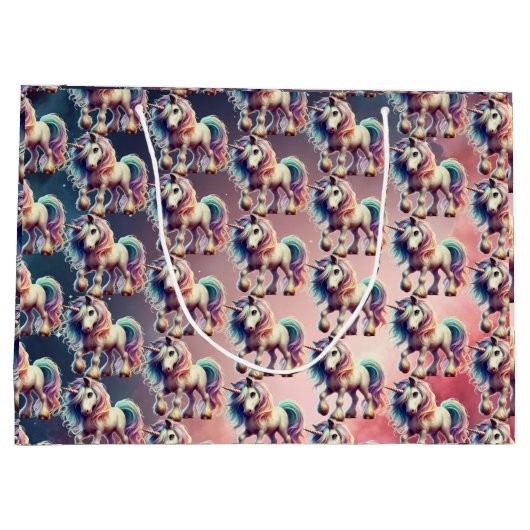 Unicorn Gift Bag Groot Cadeauzakje (Achterkant)