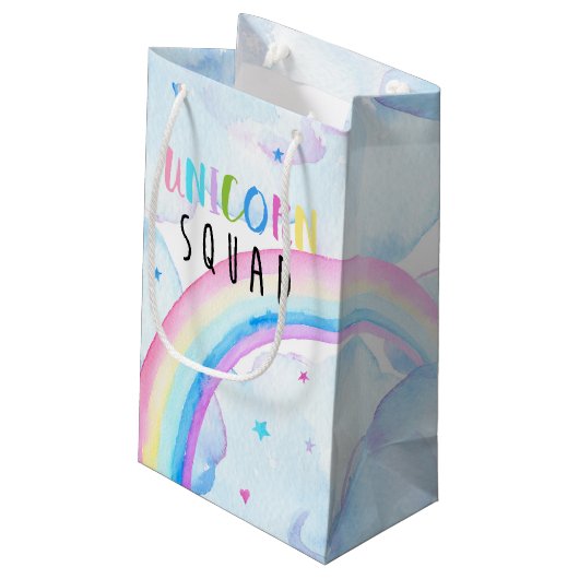 Unicorn Gift Bags Klein Cadeauzakje (Achterkant Gekanteld)