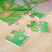 Unicorn Giraffe Safari Love Monogramed Legpuzzel (Zijkant)