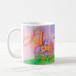 Unicorn Giraffe Safari Love Valentijns Koffiemok