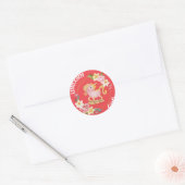 Unicorn Girl Illustration Sticker (Envelop)