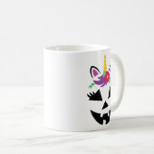 Unicorn Girl Jack o Lantern Pumpkin Face Halloween Koffiemok (Voorkant rechts)