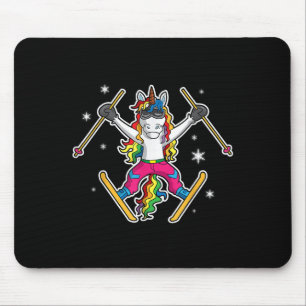 Unicorn Girls Cute Skiing Ski Team Coach Instructi Muismat