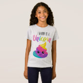 Unicorn Girls' Fine Jersey T-Shirt (Voorkant volledig)