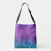 Unicorn Girls Glitter #10 #shiny Crossbody Tas (Achterkant)