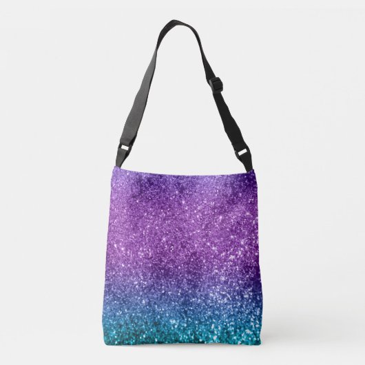 Unicorn Girls Glitter #10 #shiny Crossbody Tas (Achterkant)