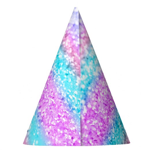 Unicorn Girls Glitter #15 #shiny Feesthoedjes (Achterkant)