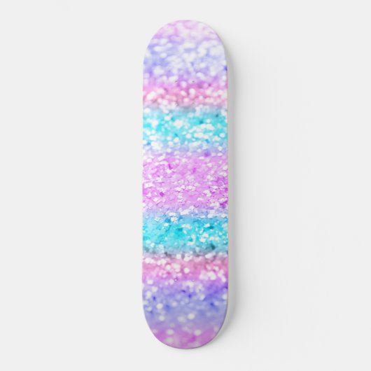 Unicorn Girls Glitter #15 #shiny Persoonlijk Skateboard (Voorkant)