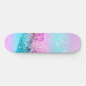 Unicorn Girls Glitter #16 Persoonlijk Skateboard (Horizontaal)