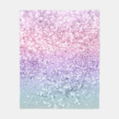 Unicorn Girls Glitter #1 #shiny #pastel Fleece Deken (Voorkant)