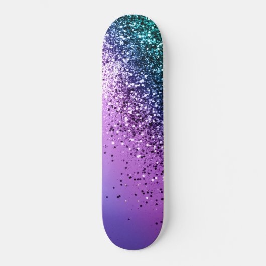 Unicorn Girls Glitter #20 Persoonlijk Skateboard (Voorkant)
