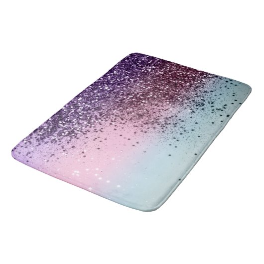 Unicorn Girls Glitter #6c (Faux Glitter) #shiny Badmat (Gekanteld)