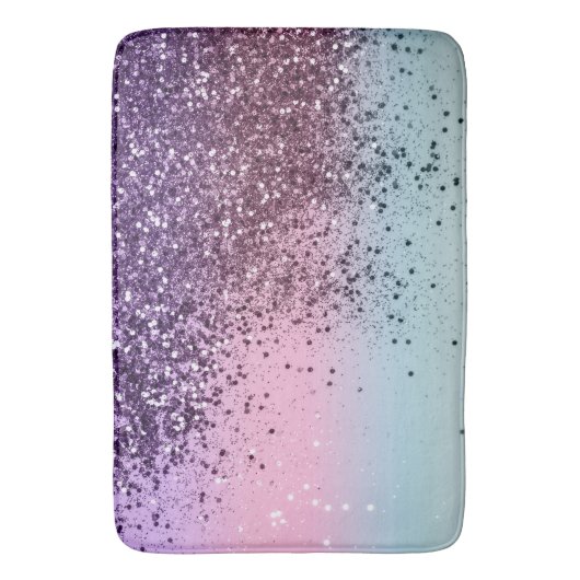 Unicorn Girls Glitter #6c (Faux Glitter) #shiny Badmat (Voorkant Verticaal)