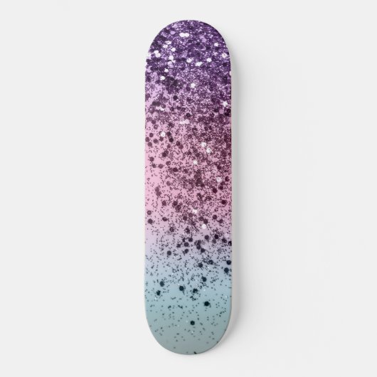 Unicorn Girls Glitter #6c (Faux Glitter) #shiny Persoonlijk Skateboard (Voorkant)