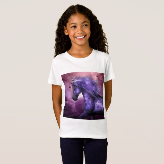 Unicorn Girl's T-Shirt (Voorkant volledig)