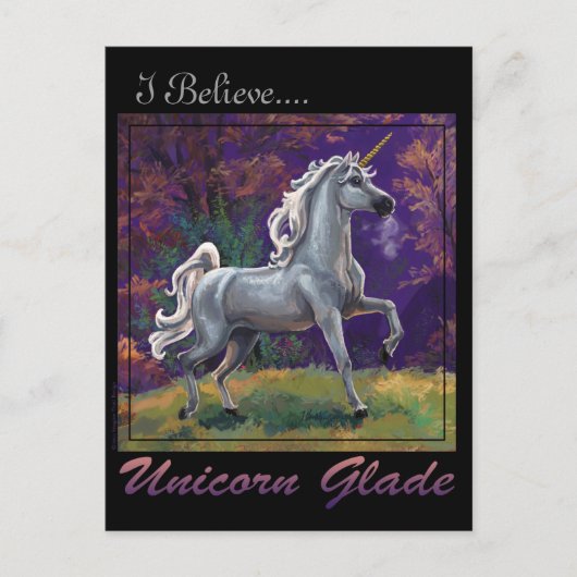 Unicorn Glade Briefkaart (Voorkant)
