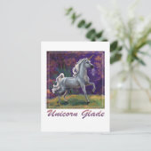 Unicorn Glade Briefkaart (Staand voorkant)