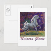 Unicorn Glade Briefkaart (Voorkant / Achterkant)