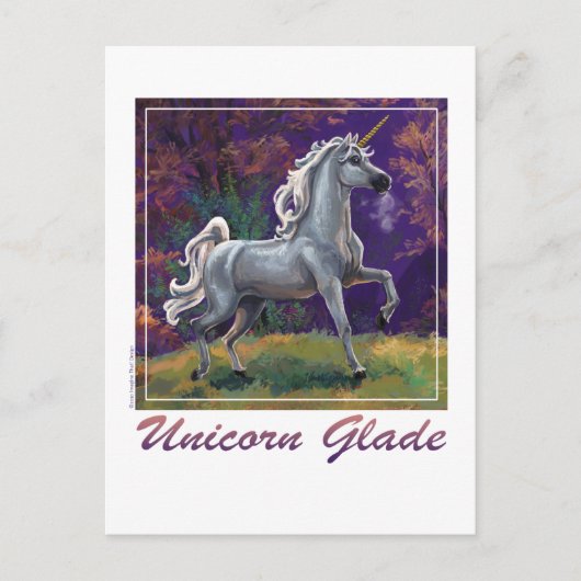 Unicorn Glade Briefkaart (Voorkant)