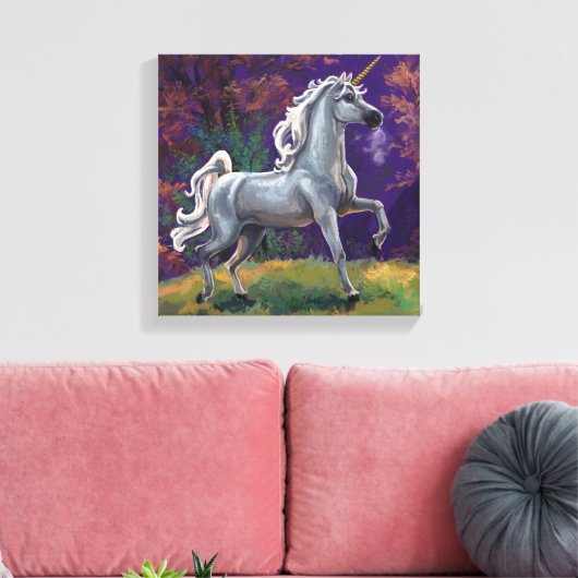 Unicorn Glade Canvas Afdruk (Insitu (Woonkamer))