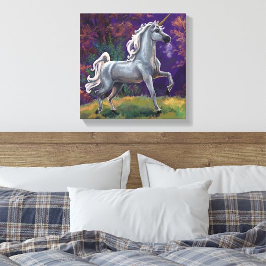 Unicorn Glade Canvas Afdruk (Insitu (Slaapkamer))