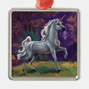 Unicorn Glade Metalen Ornament